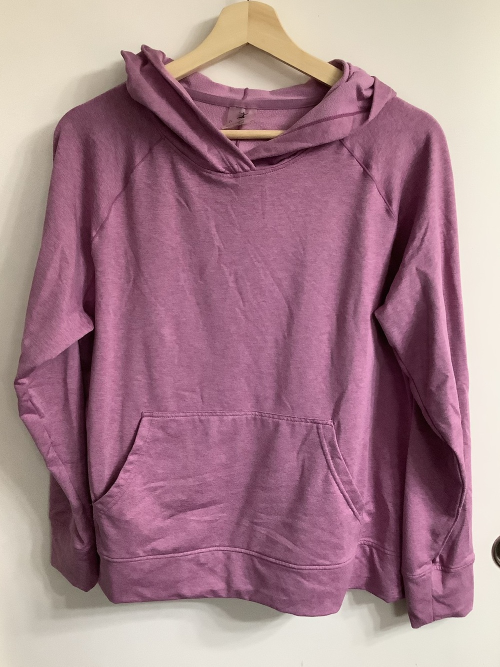 Danskin Purple Heather Melange Crossover Hoodie M